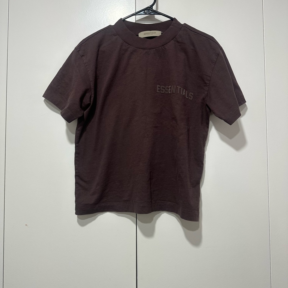 Essentials Kids Dark Brown Tee